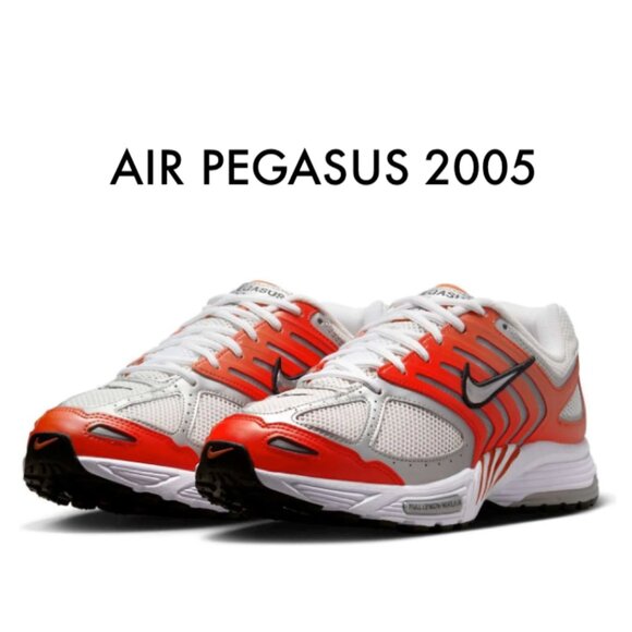 Nike Air Pegasus 2005 Mens Running Training Gym Shoe Picante Red - Picture 1 of 8